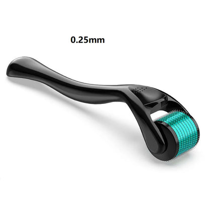 Derma Roller for Facial Body Hair Growth,540 Needles, Micro Face Roll Tool, Skin Beard, 0.2mm, 0.25mm, 0.3mm